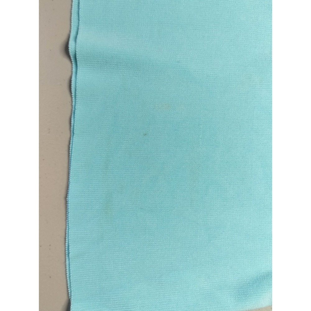 Vintage Silk Blend Crochet Embroidered Beaded Ribbed Knit Tank Top Womens Aqua - Picture 6 of 9
